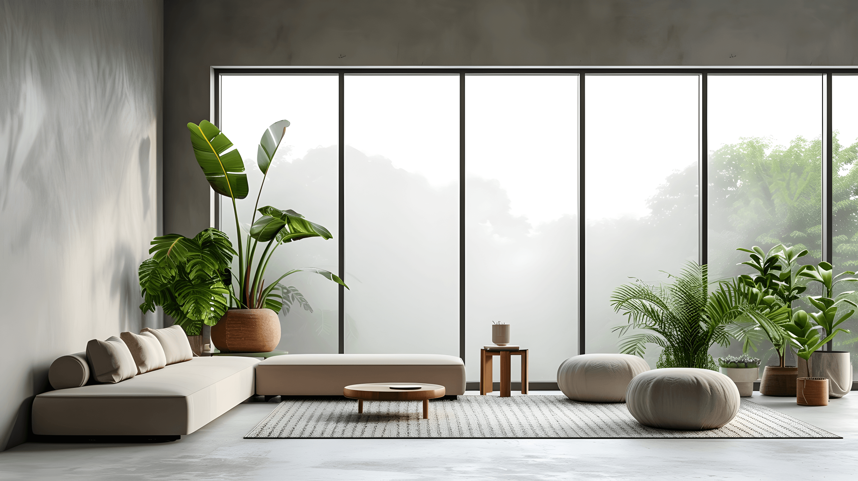 Aurora Natura is a luxury residence where minimalism meets nature. The home provides a sense of calm, harmony, and spaciousness. You can feel natural materials, soft textures, and subtle scents of wood and plants. The interior is quiet, filled with gentle ambient sounds – rustling leaves, the murmur of water.